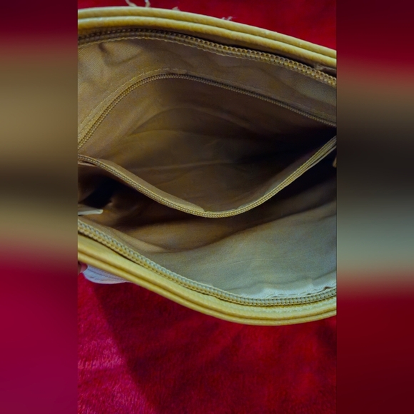 Tignanello Leather Blush Pink and Tan Crossbody Bag - Picture 9 of 9